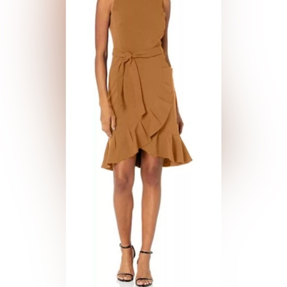 CALVIN KLEIN Fit& Flare Flounce Tulip Hemline size 10 - Picture 1 of 7